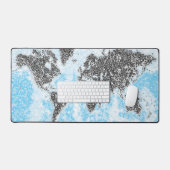 Wereldkaart Desk Mat (Keyboard & Muis)