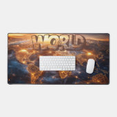 Wereldkaart Desk Mat Travel-Inspired Desk Pad (Keyboard & Muis)