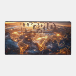 Wereldkaart Desk Mat Travel-Inspired Desk Pad