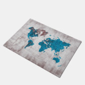 wereldkaart deurmat (Schuin)