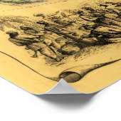 Wereldkaart die de Britse EmpirePanoramic Map toon Poster (Hoek)