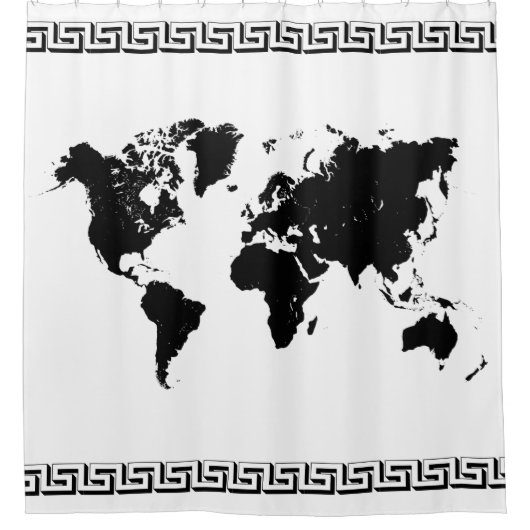 WERELDKAART DOUCHEGORDIJN (Voorkant)