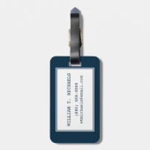 wereldkaart | Elektronische microchipschakelingen Bagagelabel (Achterkant verticaal)