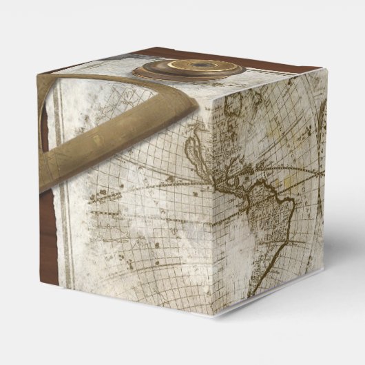 Wereldkaart en gereedschap Bedankdoosjes (Achterkant)