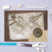 Wereldkaart en gereedschap Tissuepapier (Craft)