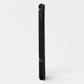 wereldkaart en kleurstrepen Case-Mate iPhone case (Achterkant/links)
