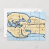 WERELDKAART: ERATOSTHENEN BRIEFKAART (Voorkant / Achterkant)