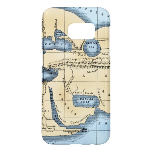 WERELDKAART: ERATOSTHENEN Case-Mate SAMSUNG GALAXY HOESJE (Achterkant)