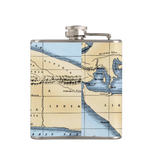 WERELDKAART: ERATOSTHENEN HEUPFLES (Achterkant)