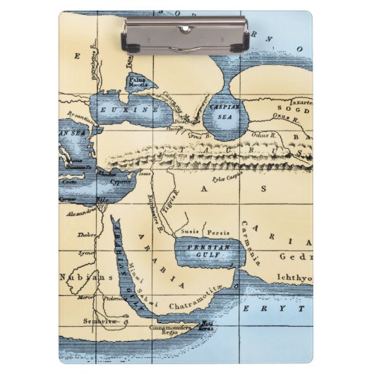 WERELDKAART: ERATOSTHENEN KLEMBORD (Voorkant)