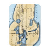 WERELDKAART: ERATOSTHENEN MAGNEET (Verticaal)