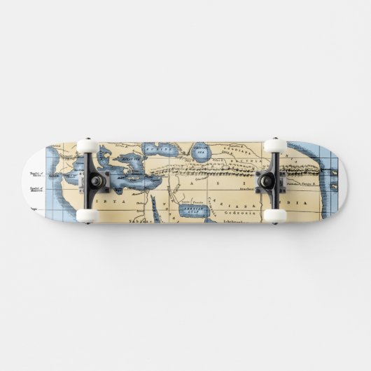 WERELDKAART: ERATOSTHENEN PERSOONLIJK SKATEBOARD (Horizontaal)
