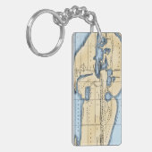 WERELDKAART: ERATOSTHENEN SLEUTELHANGER (Voorkant Links)