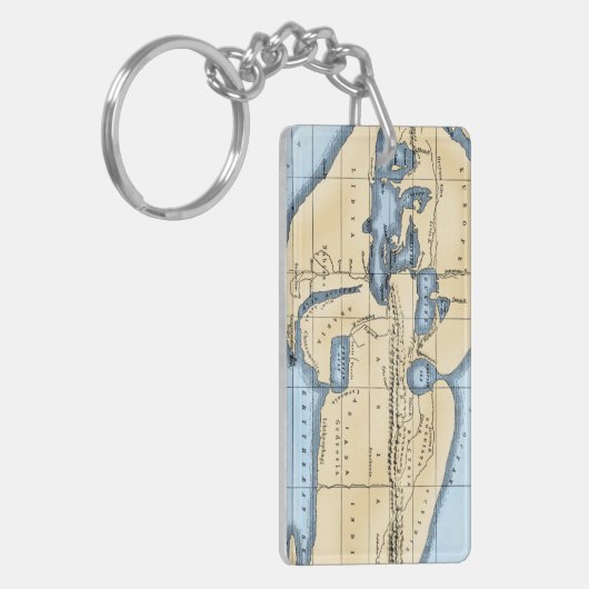 WERELDKAART: ERATOSTHENEN SLEUTELHANGER (Voorkant Links)