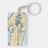 WERELDKAART: ERATOSTHENEN SLEUTELHANGER (achterkant)