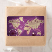 Wereldkaart Etiket (Insitu)