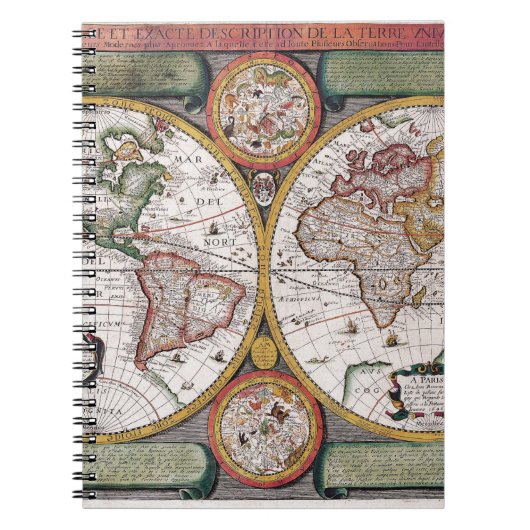  Wereldkaart Explorer Notitieboek (Voorkant)