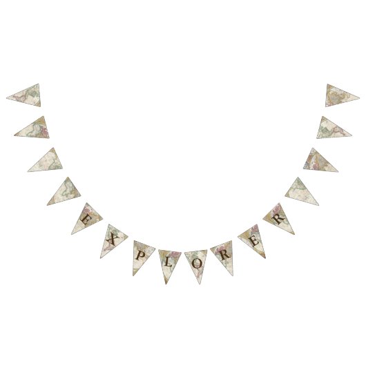 Wereldkaart Explorer Vlaggetjes (Alle)