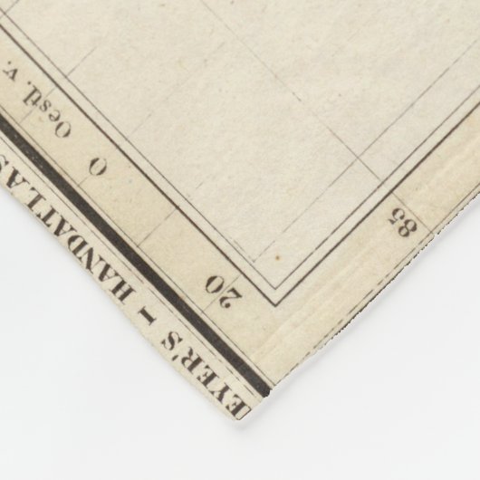 wereldkaart fleece deken (Hoek)