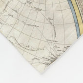  WERELDKAART FLEECE DEKEN (Hoek)