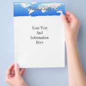 Wereldkaart Flyer (Hand)