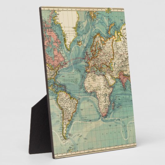 Wereldkaart Fotoplaat (Zijkant)