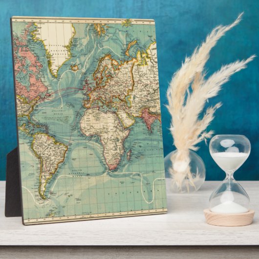  Wereldkaart Fotoplaat (Zijkant)