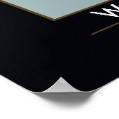 wereldkaart geïnspireerd poster (Hoek)