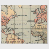 Wereldkaart Geografie Cadeaupapier (Vlak)