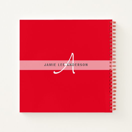 Wereldkaart GEOGRAFIE DOCENT Monogram Dagboek Notitieboek (Achterkant)