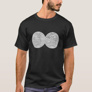 Wereldkaart Geografie Oude Kaart T-shirt