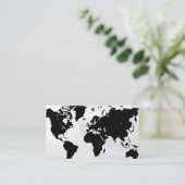 Wereldkaart | Geografie Visitekaartje (Staand voorkant)