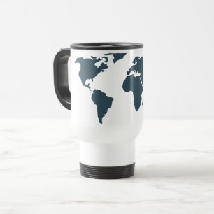 Wereldkaart Geografie Wereldbol Avontuur Reisbeker