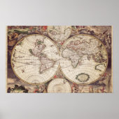 Wereldkaart Geografisch Poster (Voorkant)