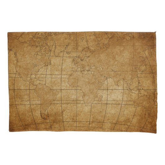 Wereldkaart: Global Exploration Guide Kussensloop (Voorkant)