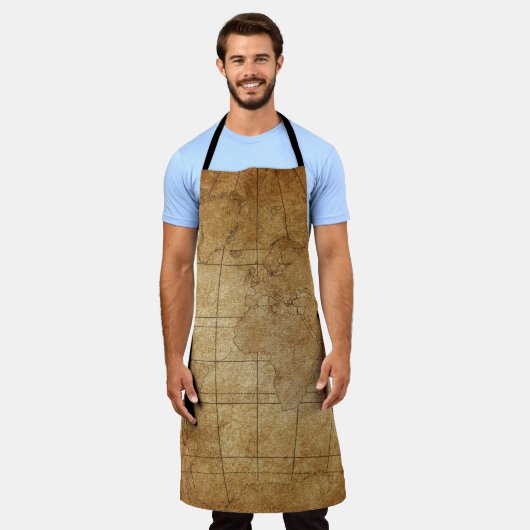 Wereldkaart: Global Exploration Guide Schort (Gedragen)