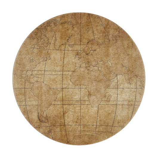 Wereldkaart: Global Exploration Guide Snijplank (Voorkant)