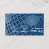 wereldkaart Global Marketing Dark Midnight Blue Visitekaartje (Achterkant)