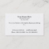 Wereldkaart Gold/zwart Visitekaartje 2 (Achterkant)