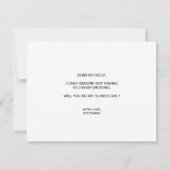 Wereldkaart Goud Wil je mijn BLOEMENMEISJE zijn Ui Kaart (Achterkant)