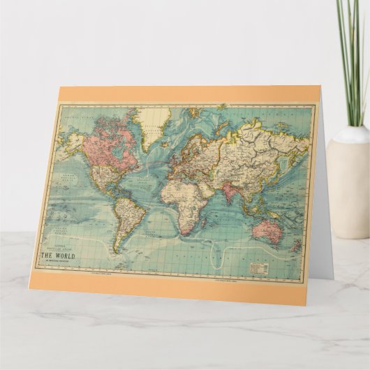  Wereldkaart Historische 20e eeuw Kaart (Voorkant)