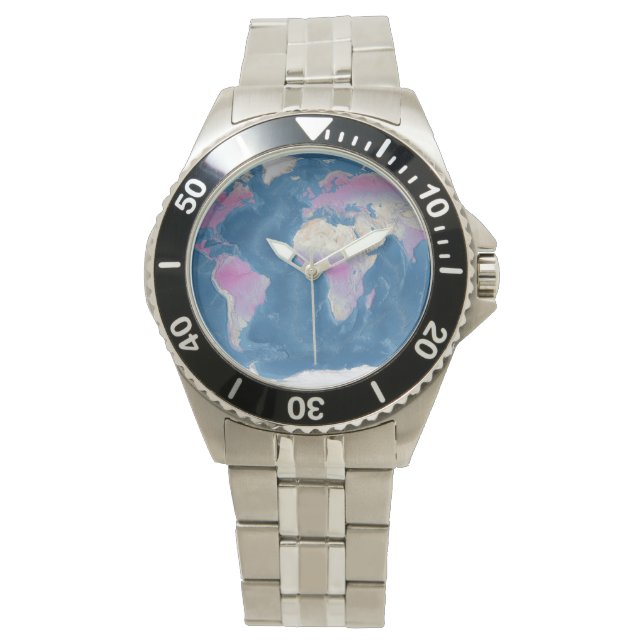 Wereldkaart Horloge (Voorkant)