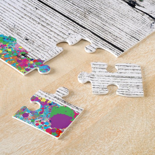 wereldkaart hout legpuzzel (Zijkant)