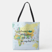 Wereldkaart - ik ben niet overal geweest... tote bag (Voorkant)
