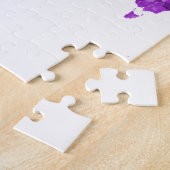 Wereldkaart in waterverf 08 Paars Legpuzzel (Zijkant)