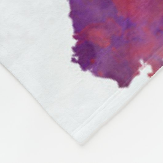 wereldkaart in Waterverf Fleece Deken (Hoek)