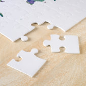 Wereldkaart in waterverf legpuzzel (Zijkant)