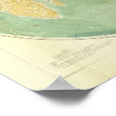 Wereldkaart Indische Oceaan, Europa, Azië, Afrika Poster (Hoek)