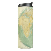 Wereldkaart Indische Oceaan, Europa, Azië, Afrika Thermosbeker (Gedraaid links)