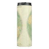 Wereldkaart Indische Oceaan, Europa, Azië, Afrika Thermosbeker (Achterkant)